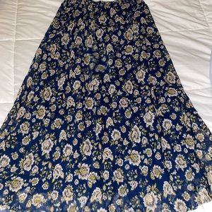 Xs Hollister long floral skirt